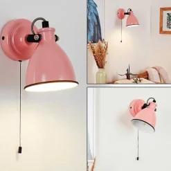 Applique Murale Selki Rose, Noir, 1 Lumiere