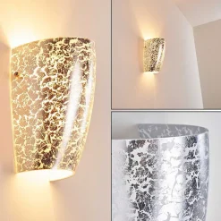 Applique Murale Severo Argente, 1 Lumiere