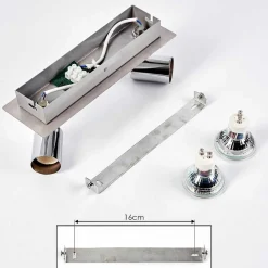 Applique Murale Sibarco Led Chrome, 2 Lumieres