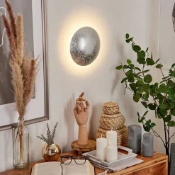 Applique Murale Storkyro Led Argente, 1 Lumiere