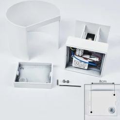 Applique Murale Strandaa Led Blanc, 2 Lumieres