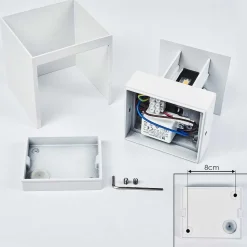 Applique Murale Strandaa Led Blanc, 2 Lumieres