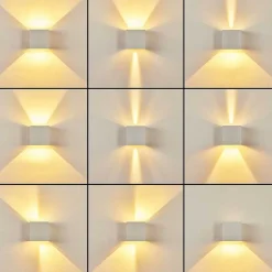 Applique Murale Strandaa Led Blanc, 2 Lumieres