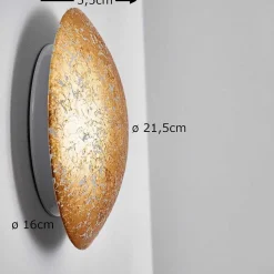 Applique Murale Tandil Led Or, 1 Lumiere