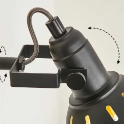 Applique Murale Tina Chrome, Ecru, Noir, 1 Lumiere