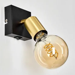 Applique Murale Tulla Noir, 1 Lumiere