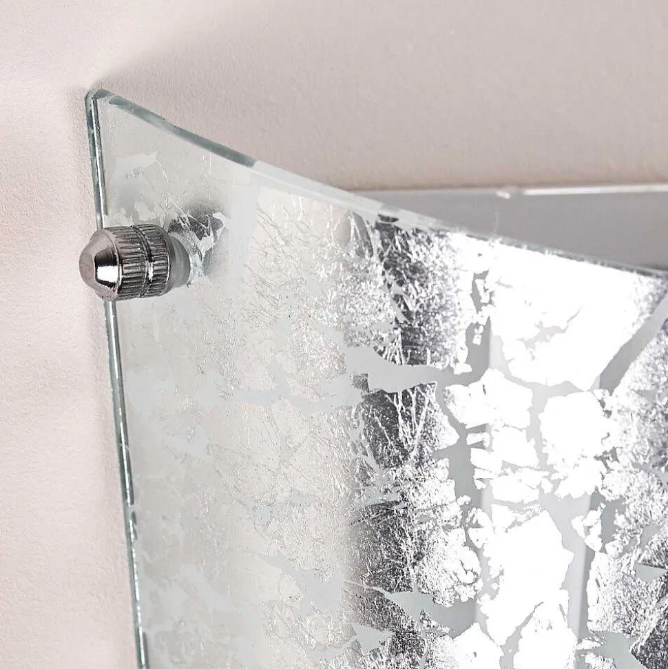 Applique Murale Zera Argente, 1 Lumiere