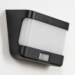 Applique Solaire Colchagua Led Noir, Blanc, 1 Lumiere, Detecteur De Mouvement