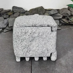 Bloc De Prises Électriques D'Exterieur Tinu Noir, Pierre