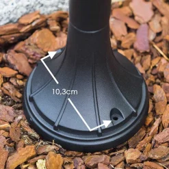 Borne D'Éclairage Elgin Noir, 1 Lumiere