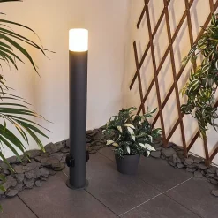Borne Lumineuse Buhrkall Anthracite, 1 Lumiere