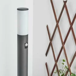 Borne Lumineuse Caserta Anthracite, 1 Lumiere, Detecteur De Mouvement