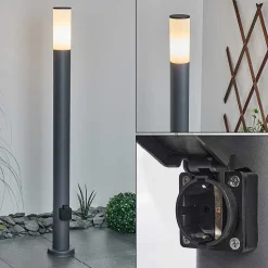 Borne Lumineuse Caserta Anthracite, 1 Lumiere