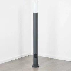 Borne Lumineuse Caserta Anthracite, 1 Lumiere