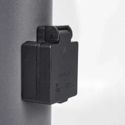 Borne Lumineuse Caserta Anthracite, 1 Lumiere, Detecteur De Mouvement