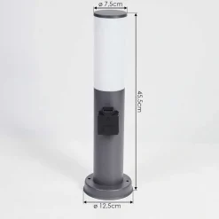 Borne Lumineuse Caserta Anthracite, 1 Lumiere