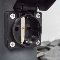 Borne Lumineuse Caserta Anthracite, 1 Lumiere