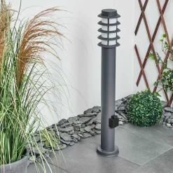 Borne Lumineuse Caserta Anthracite, 1 Lumiere