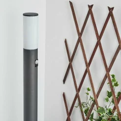 Borne Lumineuse Caserta Anthracite, 1 Lumiere, Detecteur De Mouvement