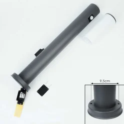 Borne Lumineuse Caserta Anthracite, 1 Lumiere, Detecteur De Mouvement