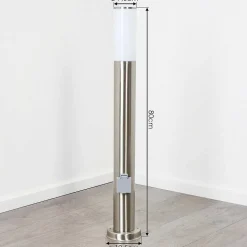 Borne Lumineuse Caserta Nickel Mat, 1 Lumiere