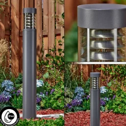 Borne Lumineuse Dakar Anthracite, 1 Lumiere