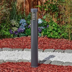 Borne Lumineuse Dakar Anthracite, 1 Lumiere