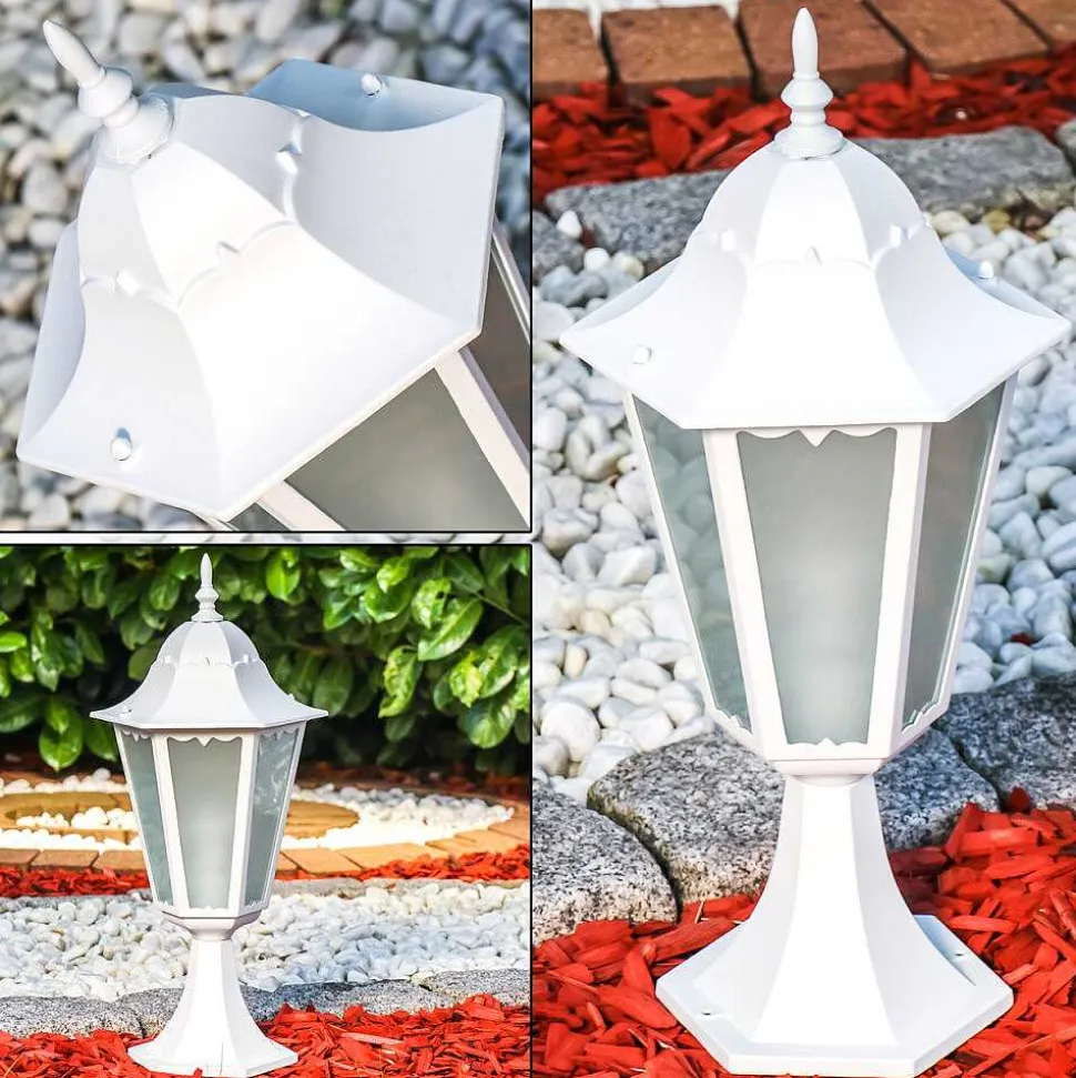 Borne Lumineuse Hongkong Frost Blanc, 1 Lumiere