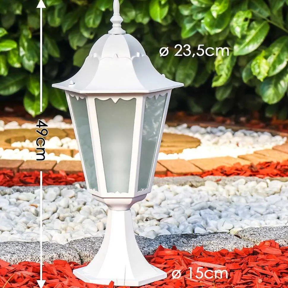 Borne Lumineuse Hongkong Frost Blanc, 1 Lumiere