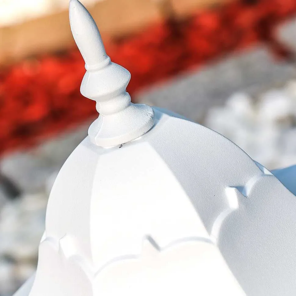 Borne Lumineuse Hongkong Frost Blanc, 1 Lumiere