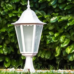 Borne Lumineuse Hongkong Frost Blanc, 1 Lumiere