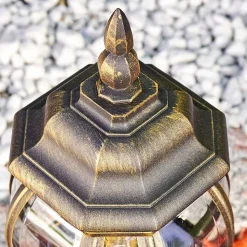 Borne Lumineuse Lentua Brun Dore, 1 Lumiere