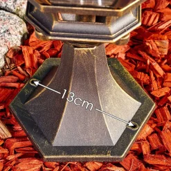 Borne Lumineuse Lentua Brun Dore, 1 Lumiere