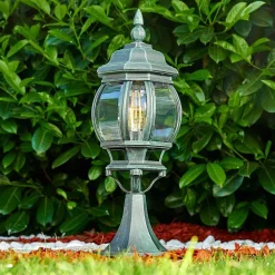 Borne Lumineuse Lentua Vert, Noir, 1 Lumiere