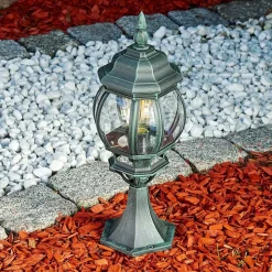 Borne Lumineuse Lentua Vert, Noir, 1 Lumiere