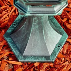 Borne Lumineuse Lentua Vert, Noir, 1 Lumiere