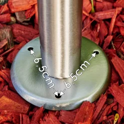 Borne Lumineuse Lerskov Acier Inoxydable, 1 Lumiere