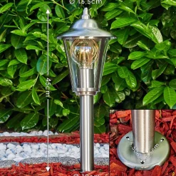 Borne Lumineuse Lerskov Acier Inoxydable, 1 Lumiere