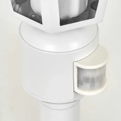 Borne Lumineuse Loria Blanc, 1 Lumiere, Detecteur De Mouvement