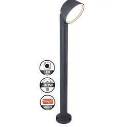 Borne Lumineuse Lutec Dakota Led Anthracite, 1 Lumiere