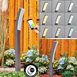 Borne Lumineuse Maseru Led Anthracite, 1 Lumiere