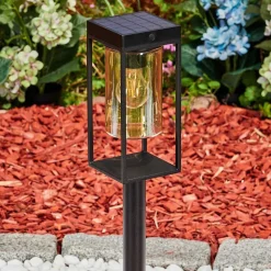 Borne Lumineuse Palanga Led Noir, 1 Lumiere