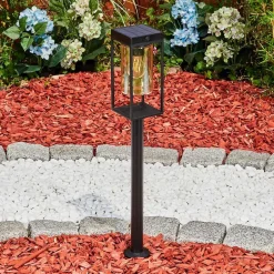 Borne Lumineuse Palanga Led Noir, 1 Lumiere