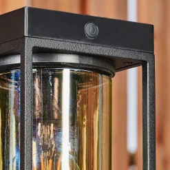 Borne Lumineuse Palanga Led Noir, 1 Lumiere