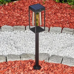 Borne Lumineuse Palanga Led Noir, 1 Lumiere