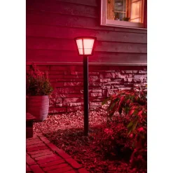 Borne Lumineuse Philips Hue Ambiance White & Color Econic Led Noir, 1 Lumiere, Changeur De Couleurs