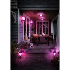 Borne Lumineuse Philips Hue Ambiance White & Color Econic Led Noir, 1 Lumiere, Changeur De Couleurs