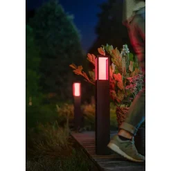 Borne Lumineuse Philips Hue Ambiance White & Color Impress Led Noir, 1 Lumiere, Changeur De Couleurs