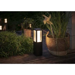 Borne Lumineuse Philips Hue Ambiance White & Color Impress Led Noir, 1 Lumiere, Changeur De Couleurs