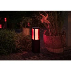 Borne Lumineuse Philips Hue Ambiance White & Color Impress Led Noir, 1 Lumiere, Changeur De Couleurs
